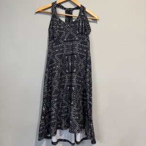 Prana Cali Performance Dress Racerback Athletic Geometric Patterned XS